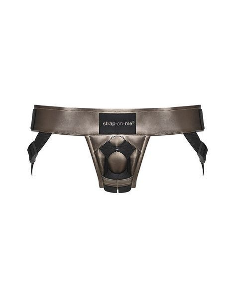 Трусы для страпона Strap-On-Me Leatherette Harness CURIOUS (м'ята упаковка!!!) SO4508-R фото