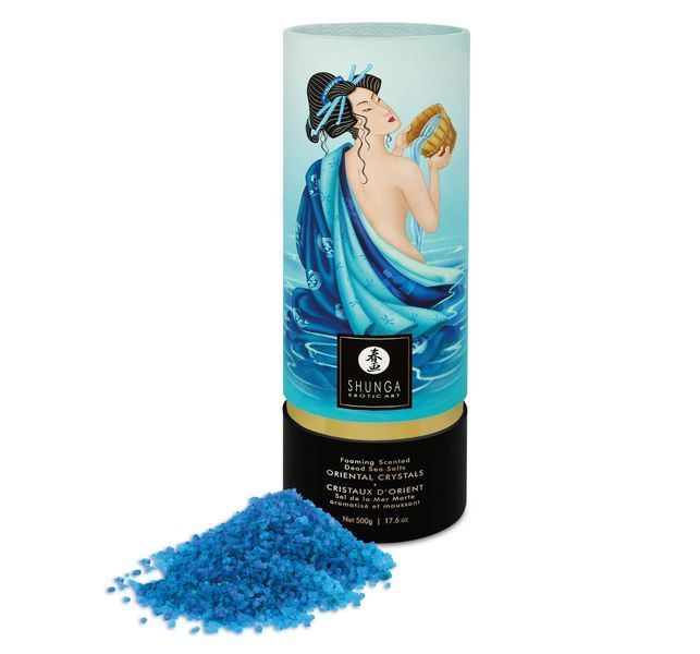 Пінлива сіль для ванни Shunga Dead Sea salt Oriental Crystals &mdash; Ocean Temptations (500 г) SO6894 фото