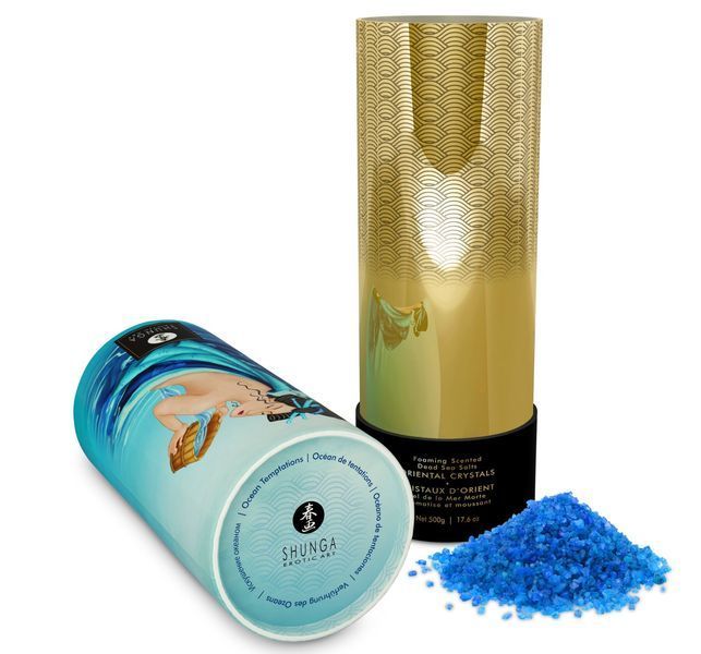 Пінлива сіль для ванни Shunga Dead Sea salt Oriental Crystals &mdash; Ocean Temptations (500 г) SO6894 фото