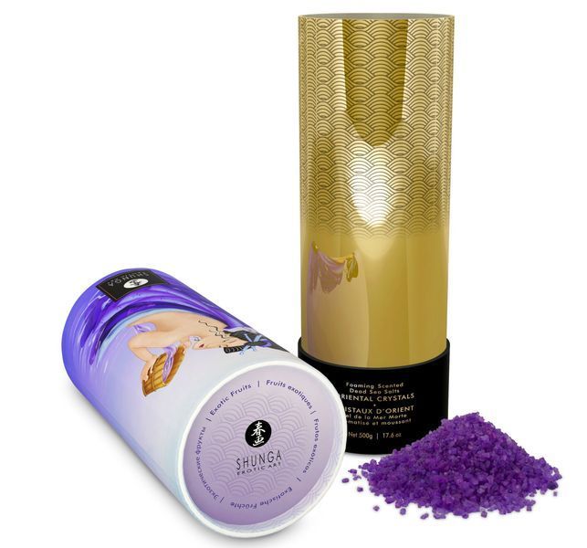 Пінлива сіль для ванни Shunga Dead Sea salt Oriental Crystals &mdash; Exotic Fruits (500 г) SO6895 фото