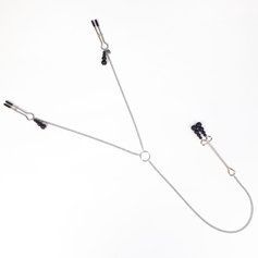 Затискач для сосків та клітора Art of Sex - Nipple and clit clamps Black Pearl SO5869 фото