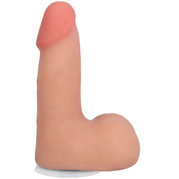 Фалоімітатор Doc Johnson The Realistic Cock ULTRASKYN - 5 Inch with Balls Vanilla SX4482 фото