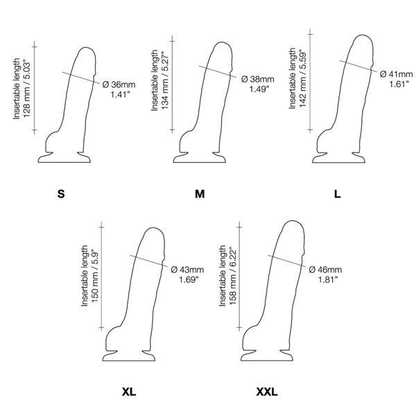 Реалістичний фалоімітатор Strap-On-Me Sliding Skin Realistic Dildo Vanille XXL, ефект рухливої шкіри SO6260 фото