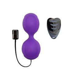 Вагінальні кульки з вібрацією, діаметр 3,7 см, Adrien Lastic Kegel Vibe Purple COS-82-0112 фото