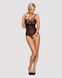 Мереживне боді з доступом Obsessive 818-TED-1 teddy L/XL, чорне SO7170 фото 3