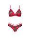 Комплект Obsessive Ms Merrilo 2-pcs set, M/L, м&rsquo;який бюстгальтер та трусики з доступом і з помпоном SX1160 фото 3