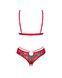 Комплект Obsessive Ms Merrilo 2-pcs set, M/L, м&rsquo;який бюстгальтер та трусики з доступом і з помпоном SX1160 фото 4