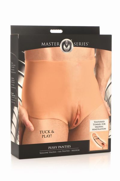Накладна вагіна Master Series Silicone Vagina + Butt Panties - Medium SX1189 фото