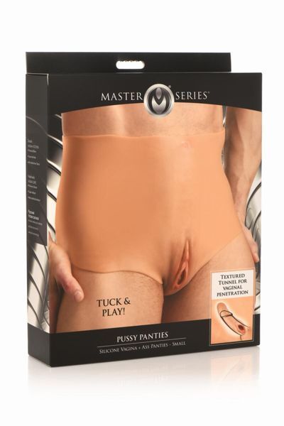 Накладна вагіна Master Series Silicone Vagina + Butt Panties - Small SX1190 фото