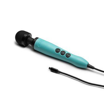 Вібромасажер DOXY3 USB-C Massager TURQUOISE, кабель USB-C, регульована інтенсивність, компактний SX2452 фото