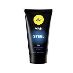 Гель для пеніса стимулювальний pjur MAN Steel Gel 50 ml з екстрактом паприки та ментолом PJ12910 фото
