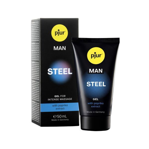 Гель для пеніса стимулювальний pjur MAN Steel Gel 50 ml з екстрактом паприки та ментолом PJ12910 фото