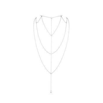 Ланцюжок для спини Bijoux Indiscrets Magnifique Back and Cleavage Chain - Silver, прикраса для тіла SO2655 фото
