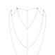 Ланцюжок для спини Bijoux Indiscrets Magnifique Back and Cleavage Chain - Silver, прикраса для тіла SO2655 фото 2