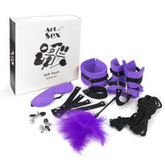 BDSM-набір Art of Sex &ndash; Soft Touch BDSM Set, фіолетовий, 9 предметів SO6600 фото