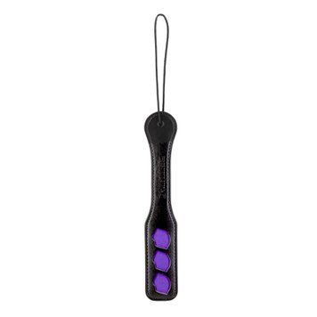 Паддл Punishment &ndash; Purple Lips Paddle &ndash; Black, залишає слід у вигляді поцілунку SX2232 фото