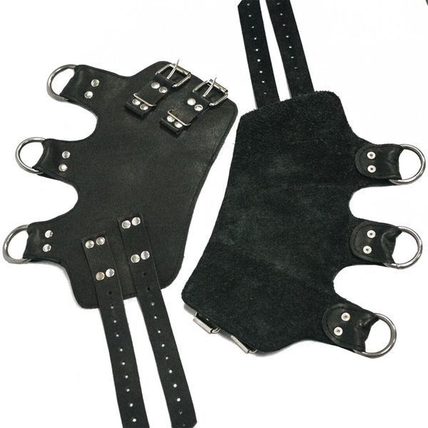 Поножі-манжети для підвісу за ноги Art of Sex &ndash; Leg Cuffs For Suspension, чорні, натуральна шкіра SO5182 фото