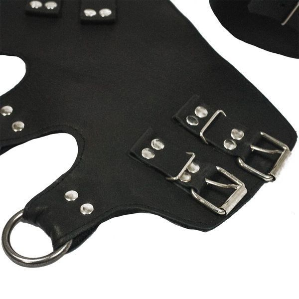 Поножі-манжети для підвісу за ноги Art of Sex &ndash; Leg Cuffs For Suspension, чорні, натуральна шкіра SO5182 фото