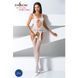Бодістокінг Passion BS057 white, комбінезон, імітація панчіх і пояса PBS057W фото 2