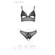 Комплект Passion CHRISTA SET Open Bra L/XL, Black, бралет з ажурним ліфом та відкритими трусиками SO5759 фото 5