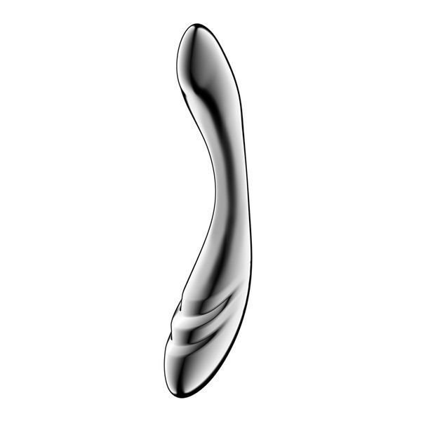 Металевий дилдо Satisfyer Pure Gravity 3, двосторонній, можна нагрівати й охолоджувати, дуже важкий SX3255 фото