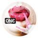 Ароматизований презерватив ONE FlavorWaves Bubblegum, 1 шт, фіолетовий, запах жувальної гумки SX0751 фото 1