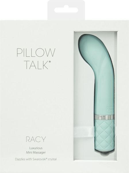 Розкішний вібратор Pillow Talk - Racy Teal з кристалом Swarovski для точки G, подарункове паковання SO2720 фото