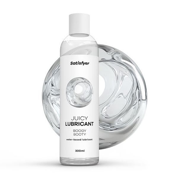 Анальна змазка на водній основі Satisfyer Juicy Lubricant Boogy Booty water based 300 мл SX2717 фото