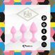 Набір силіконових анальних пробок FeelzToys - Bibi Butt Plug Set 3 pcs Pink SO4576 фото 3