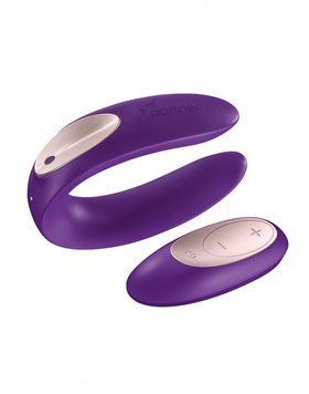 Вібратор для пар Satisfyer Double Plus Remote із пультом ДК та двома моторчиками SO2021 фото