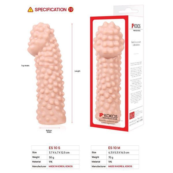 Насадка на член Kokos Extreme Sleeve ES.10 розмір M SO1820 фото