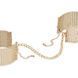 Наручники Bijoux Indiscrets Desir Metallique Handcuffs - Gold, металеві, стильні браслети SO2664 фото 2