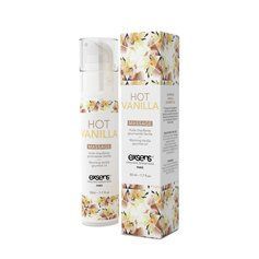 Масажна олія EXSENS Hot Vanilla 50мл розігрівальна, без цукру, без парабенів, їстівна SO2357 фото