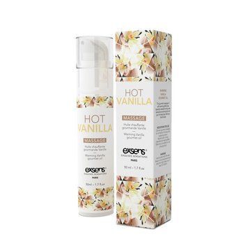 Масажна олія EXSENS Hot Vanilla 50мл розігрівальна, без цукру, без парабенів, їстівна SO2357 фото