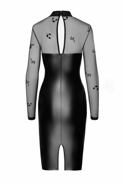 Сукня Noir Handmade F310 Sublime, M, black, міді, мокрий ефект, верх &mdash; сітка, довгий рукав SX0298 фото