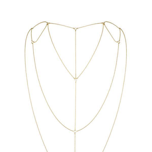 Ланцюжок для спини Bijoux Indiscrets Magnifique Back and Cleavage Chain - Gold, прикраса для тіла SO2657 фото