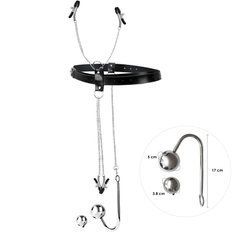 Бондажний набір із металевим анальним гаком №4 Art of Sex Blanca Bondage set with anal hook №4 SO9794 фото