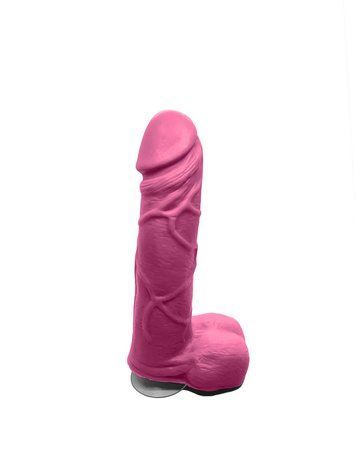 Мило у формі пеніса Чистий Кайф Pink size M, крафтове мило-член, натуральне SO2633 фото