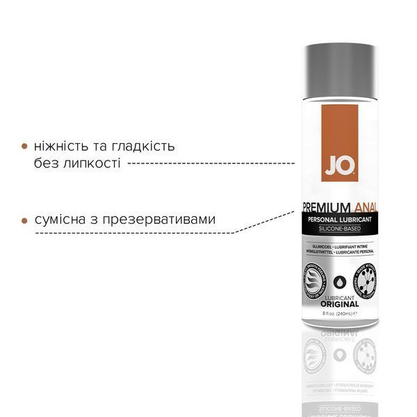 Розпродаж!!! Анальне мастило System JO ANAL PREMIUM - ORIGINAL (240 мл) (термін 03.2026) SO2094-R фото